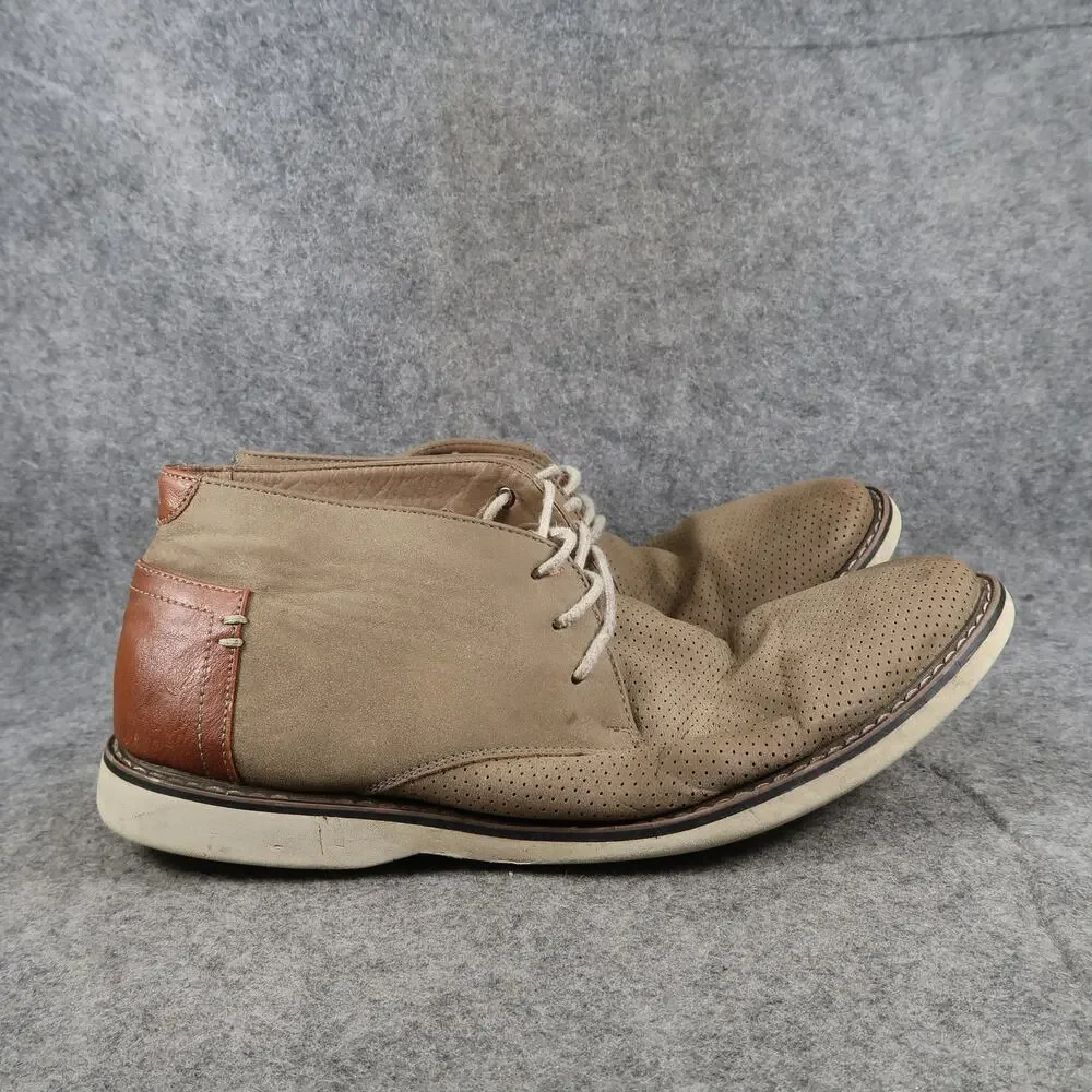 Madden Shoes Mens 9.5 Chukka Derby Boot Casual Devlyn Lace Up Brown Classic